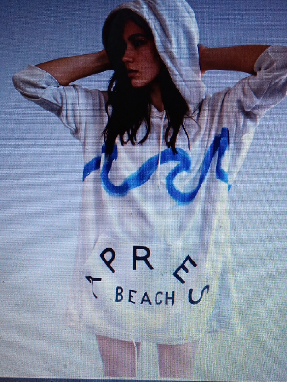 WREN + GLORY..APRES BEACH OVERSIZED HOODIE..LARGE